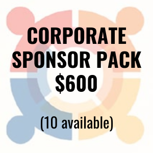 Corporate Sponsor Pack $600 (10 available) - Hole sign, logo on event signage, foursome of golf, swag bag item (company provides)