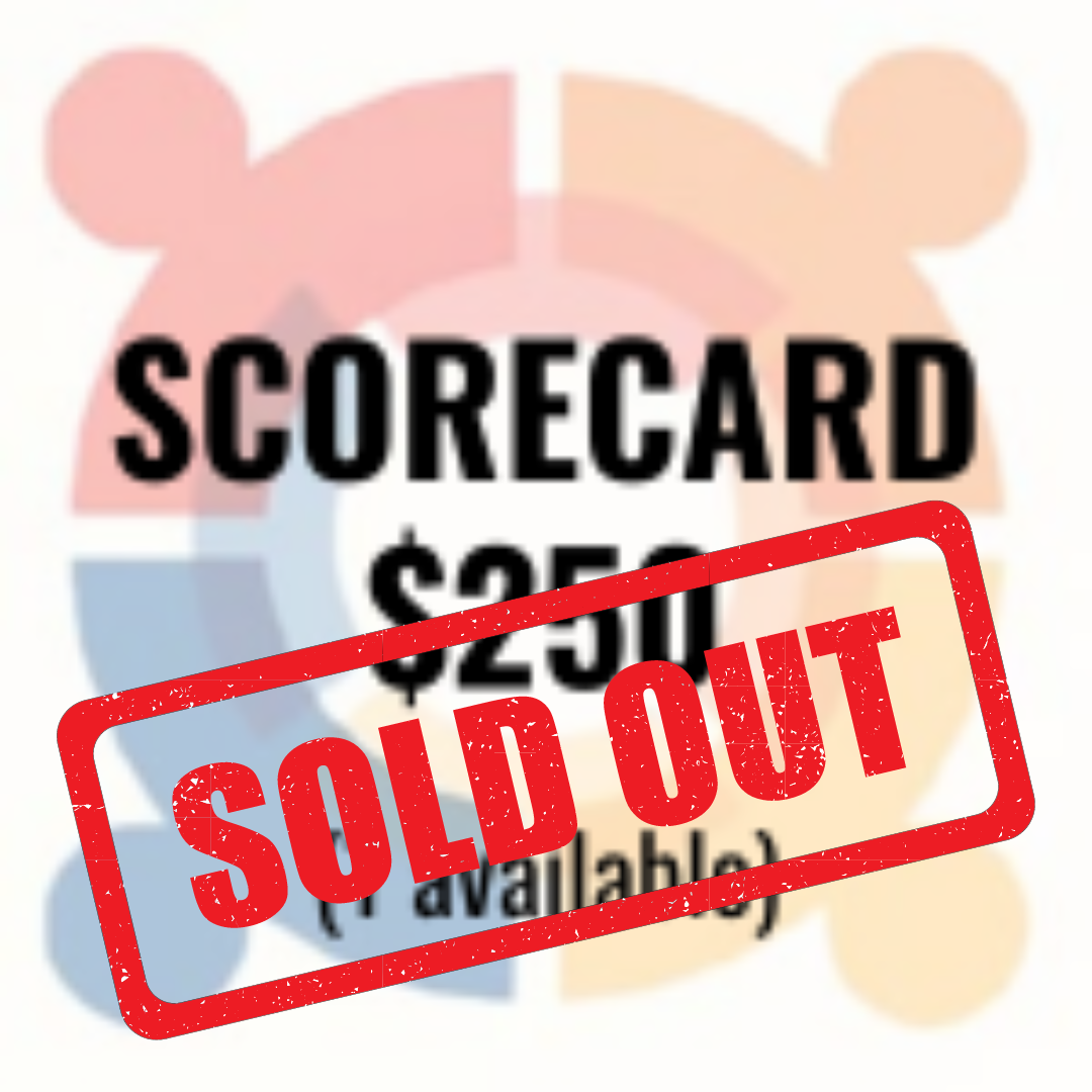 Scorecard $250 (1 available) - Logo on all scorecards and event signage